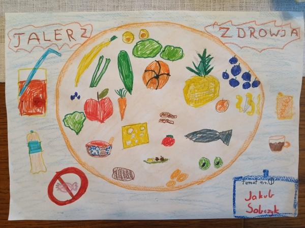 Mały artysta z wielkim talentem – udział Jakuba w konkursie powiatowym „Moja recepta na zd